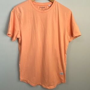 Jack &‎ Jones Organic Cotton Women's Orange Short Sleeve T-shirt Size Large
